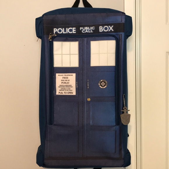 Hot Topic Handbags - TARDIS Doctor Who Backpack (Hot Topic, LIKE NEW)